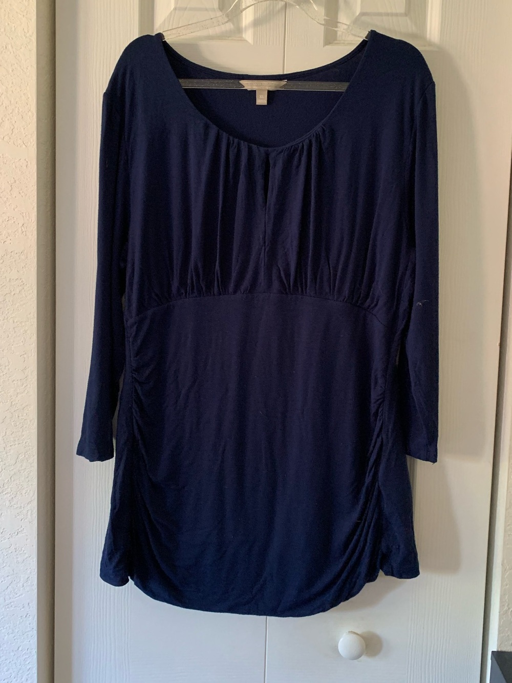 Banana Republic Navy Scoop-Neck Long Sleeve Tunic Size XL